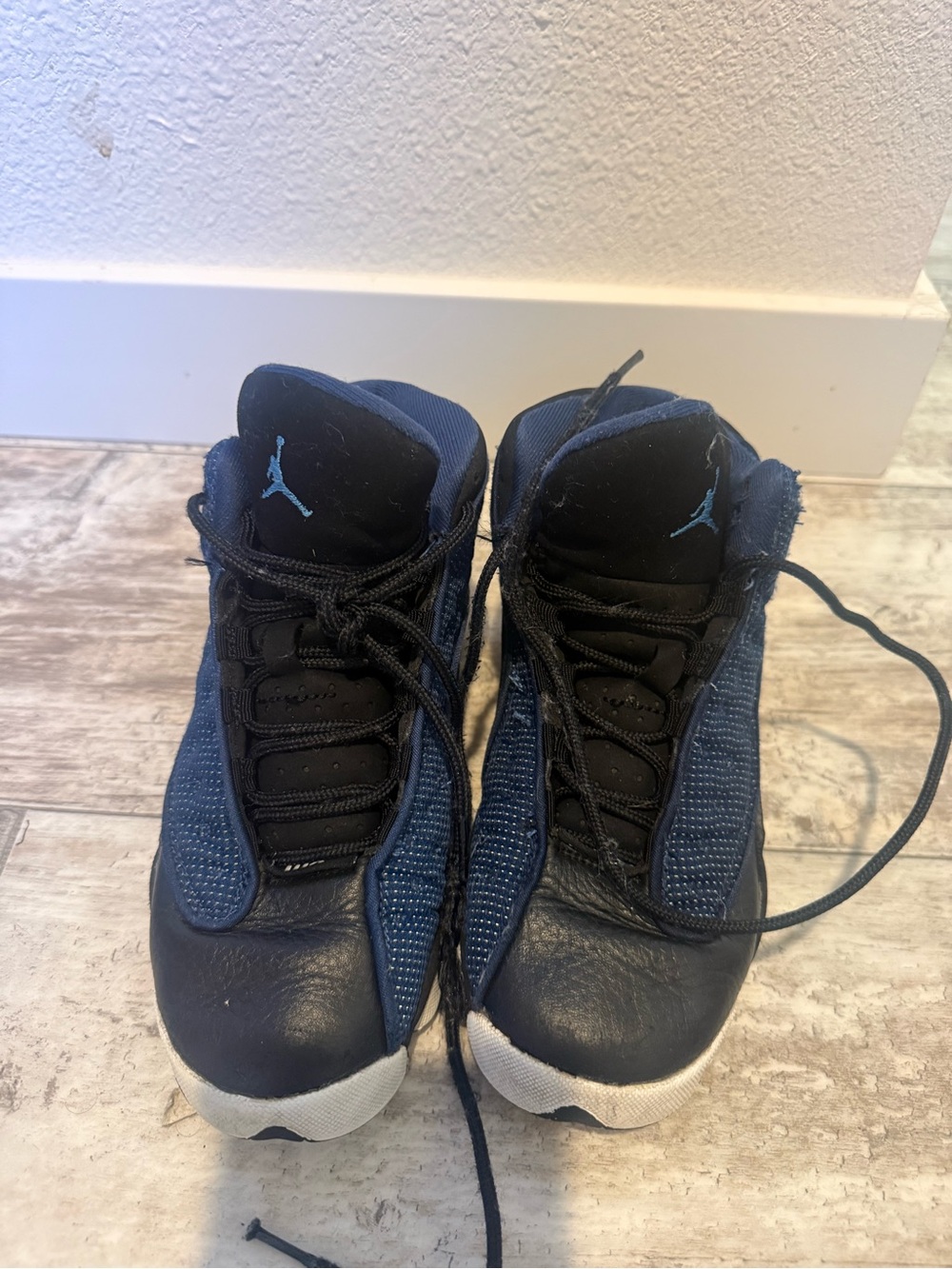 Jordan Kids' Navy and Black High-Top Sneakers